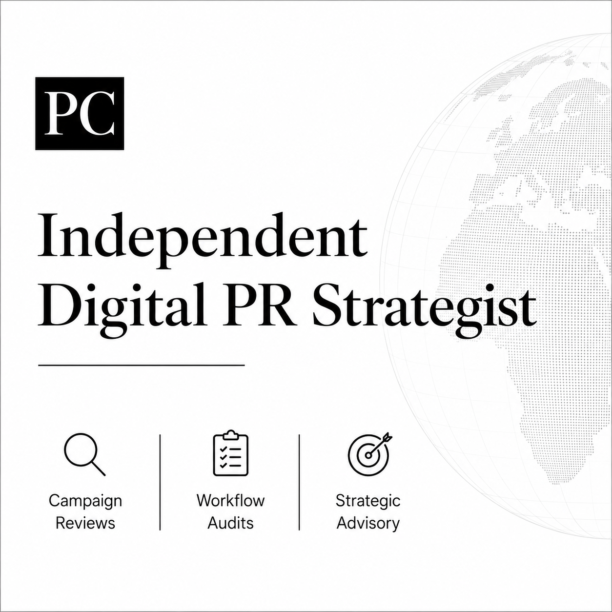 Peter Coutanche Independent Digital PR Strategist brand card